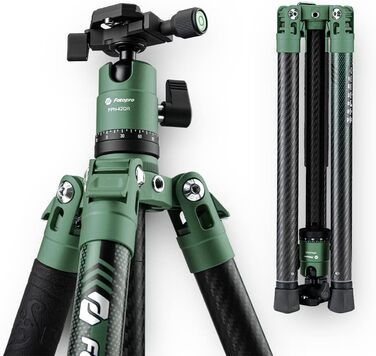 Штатив Fotopro X-Aircross 3 Green: карбоновий, 152 см, кулькова головка 360°, максимальне навантаження 10 кг