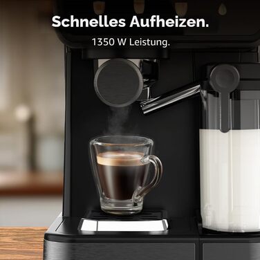 Кавомашина еспресо Cecotec Power Espresso Touch ColdBrew Latte 1350W 20 Бар з молочником та сенсорним дисплеєм