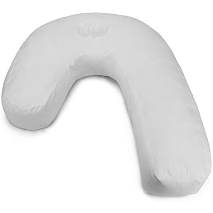 Honfitat Bluelover U-Shaped Pillow, PP Cotton Cushion, White, Side Sleeper, Headrest for Travel, Anti-Snoring, Soft Pillow