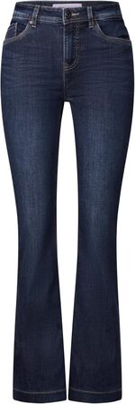 Джинси жіночі Street One Bootcut 3716435, темно-синій індиго, 34W/32L