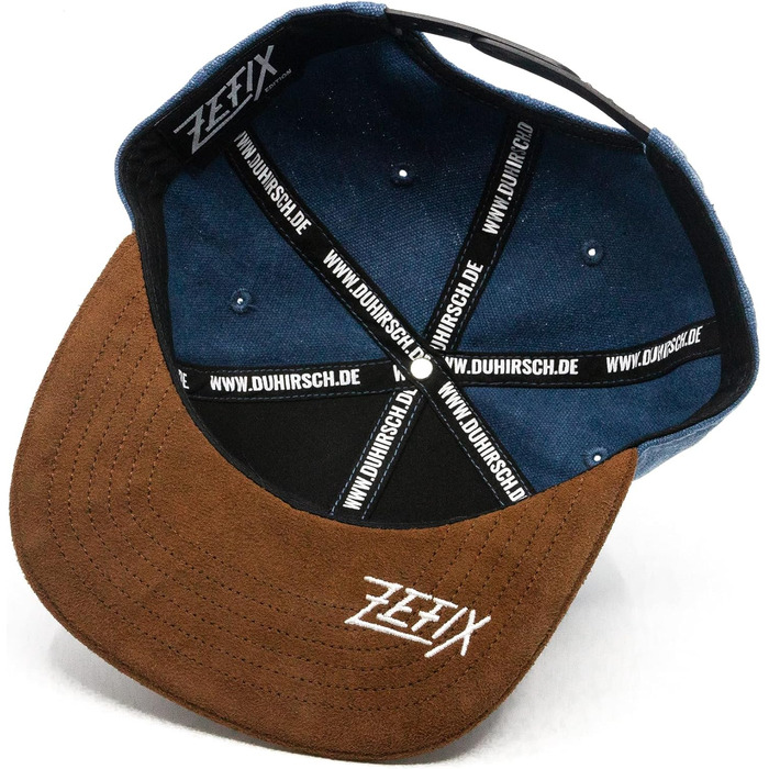 Кепка Snapback Bayerisches Zefix з фетру, темно-синій, універсальний розмір