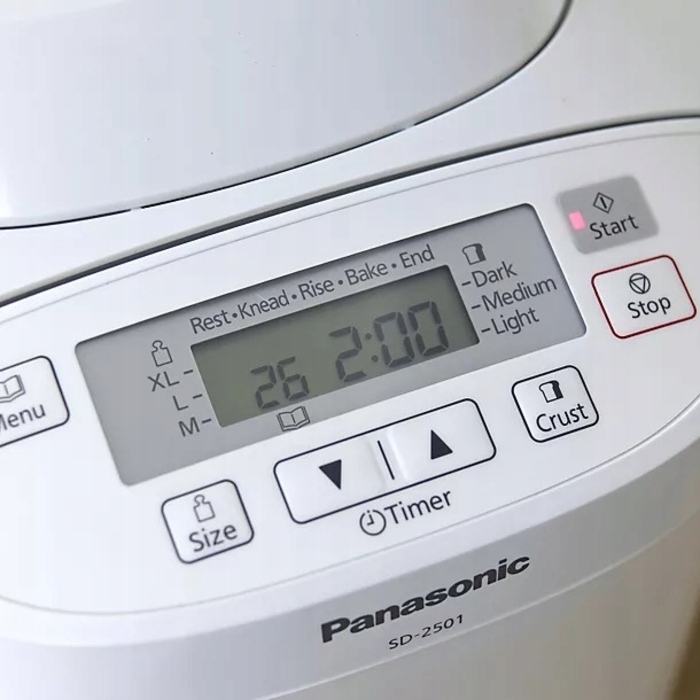Хлібопічка Panasonic SD-2501 WXC, біла, 550 Вт
