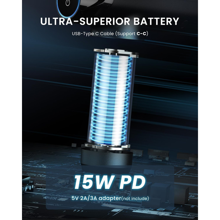 Масажер RENPHO Power Deluxe: пістолет для масажу м'язів з акумулятором 2500mAh та USB-C зарядкою (3200 об/хв)