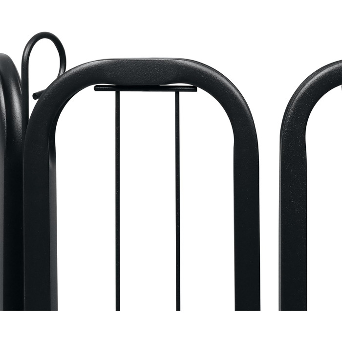 Вольєр для цуценят на 6 частин, 80 см, з 1 дверима та 5 фіксаторами, гнучкий та складаний, для дому та саду