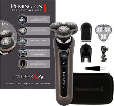 Електричний голчастий верстат Remington X5 (XR1755) з гібридною системою SynX: для чоловіків, гоління мокрою та сухою, з тримером, бронзовий