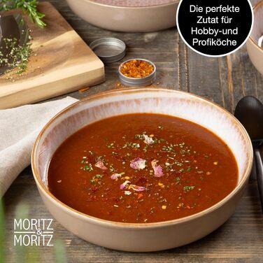 Moritz & Moritz TERRA 36-Piece Dinnerware Set for 12 People - Plate Set in delicate Terracotta made from high-quality porcelain - Dinnerware set for 12 people, consisting of 12 dinner plates, dessert plates, and bowls each. Terracotta 36-piece dinnerware set.