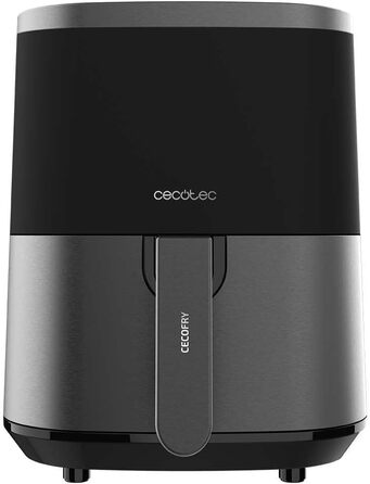 Фритюрниця без олії Cecotec Cecofry Fantastik Window 4000, 4 л, 1400 Вт, 9 програм, сенсорне управління, PerfectCoo, 80-200ºC, чорна