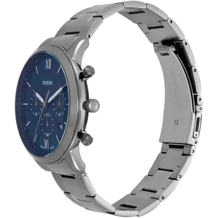 Годинник чоловічий Fossil Neutra Chronograph, сріблястий браслет з нержавіючої сталі, кварцовий механізм