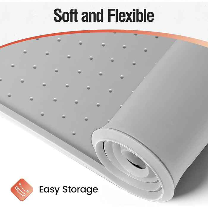 Килимок для годування собак та котів Conlun, нековзний, 100% водонепроникний, з піднятим бортиком, для запобігання розливу, придатний для миття в посудомийній машині (Taupe, 60 x 40 см)