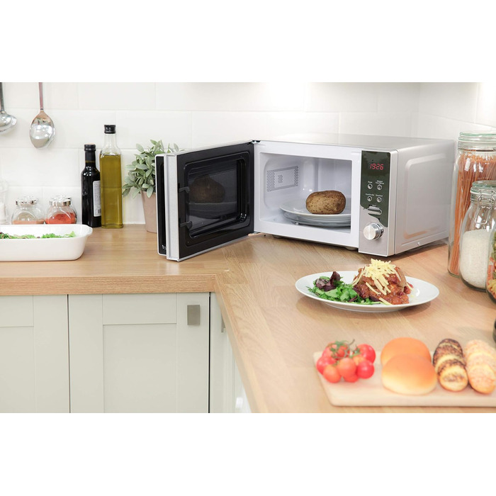 Мікрохвильова піч Russell Hobbs RHM2076S, 20 л, 800 Вт, срібна, окремо стояча