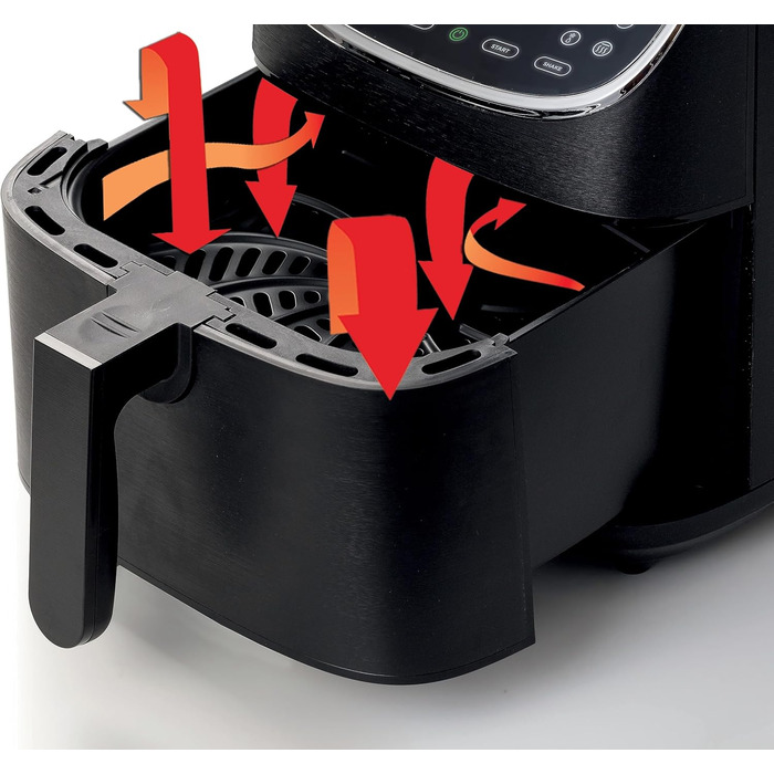 Фритюрниця аерофрі Ariete 4633 4L, 1400 Вт, 9 програм, чорна