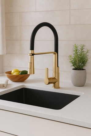 Кухонний змішувач Granite Sink Vego, золотий