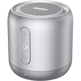 Портативна Bluetooth колонка Anker Soundcore Mini, срібна: 15 годин роботи, FM радіо, потужний бас