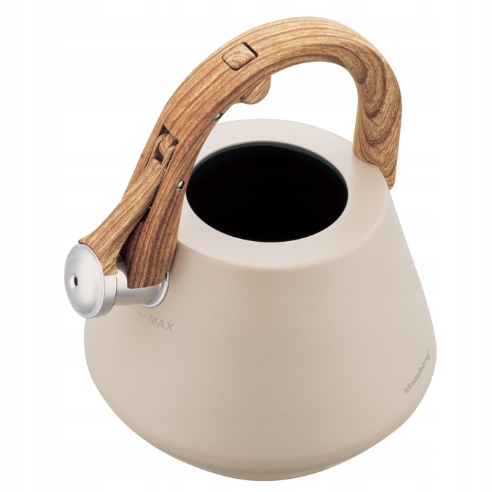 Класичний сталевий чайник Klausberg, 2,5 л, бежевий