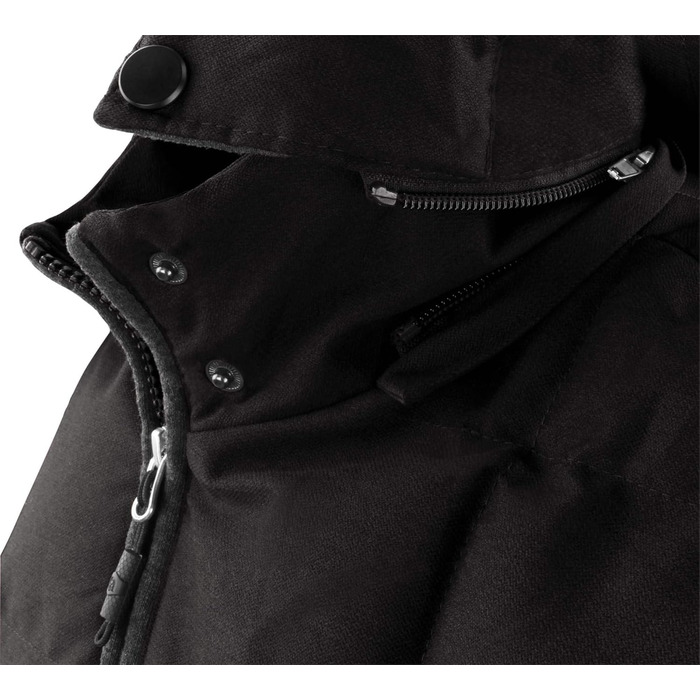 Жилет Normani Outdoor Sports з утеплювачем, вітронепроникний, з шкіряним патчем та капюшоном (S, темно-чорний)