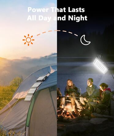 Сонячний Power Bank WASTDE 26800mAh з сонячною панеллю, чорний: зарядний пристрій для телефону, планшета, з ліхтариком (SOS), водонепроникний, для кемпінгу та подорожей