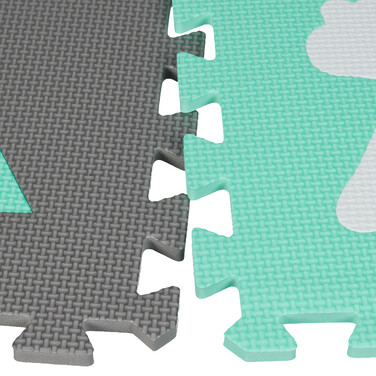 Relaxdays Puzzle Mat with Border