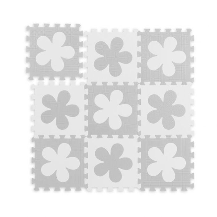 Relaxdays Puzzle Mat with Flower Pattern