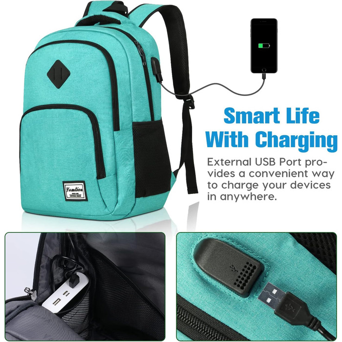 Рюкзак YAMTION для школи: універсальний, 15.6