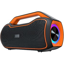 Bluetooth колонка портативна 120W помаранчева з басами, водонепроникна IP65, підтримка DSP/TWS/AUX/TF/BT5.4 для вечірок та пляжу