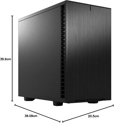 Корпус для ПК Fractal Design Define 7 Nano Black - Mini ITX, тиха система, скло, чорний