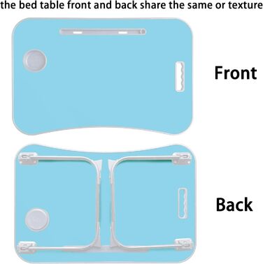 Зручний столик-підставка для ноутбука та їжі в ліжко/на диван (Blue)