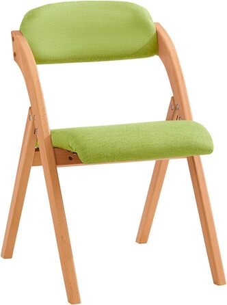 SoBuy FST92-GR Folding Chair Kitchen Chair with Padded Seat and Backrest Green WxHxD approx.: 47x77x60cm 1 Chair Green