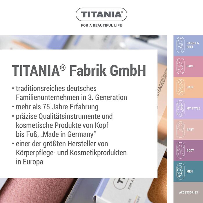 Набір для манікюру Titania в шкіряному етолі (10 предметів) • Шкіряний етоль для манікюру • Набір для догляду за нігтями • Набір для манікюру з етолем для жінок та чоловіків • Ідеальний дорожній набір для манікюру