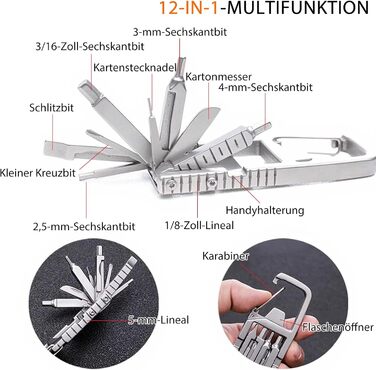 Мультитул 12-в-1 Klein Tools: мультиінструмент, мультифункціональний ніж, мультитул для виживання, ключ-брелок, подарунок для чоловіків