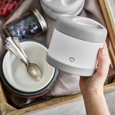 SPRINGLANE Ice Cream Container Set of 2, 500 ml, Stainless Steel, Ice Cream To Go Container, Freezer Box