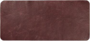 Мишка Londo Echtleder – великий килимок для миші зі шкіри, антиковзний, гладка поверхня, Damson
