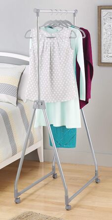 Whitmor Clothes Rack, Adjustable, White/Chrome (Silver)