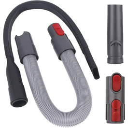 Гнучкий подовжувач-адаптер та плоска щілинна насадка для пилососа Dyson V7/V8/V10/V11/V15, аксесуари для прибирання кутів і щілин