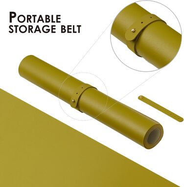 Підкладка під стіл шкіряна, антиковзаюча PU, 120x43 см - для офісу та дому
