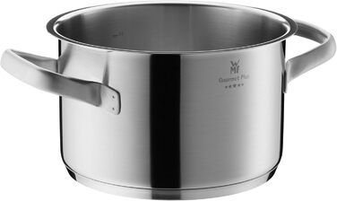 Каструля WMF Gourmet Plus 16 см з нержавіючої сталі Cromargan з кришкою, 1.4 л, для індукційних плит, з внутрішньою шкалою