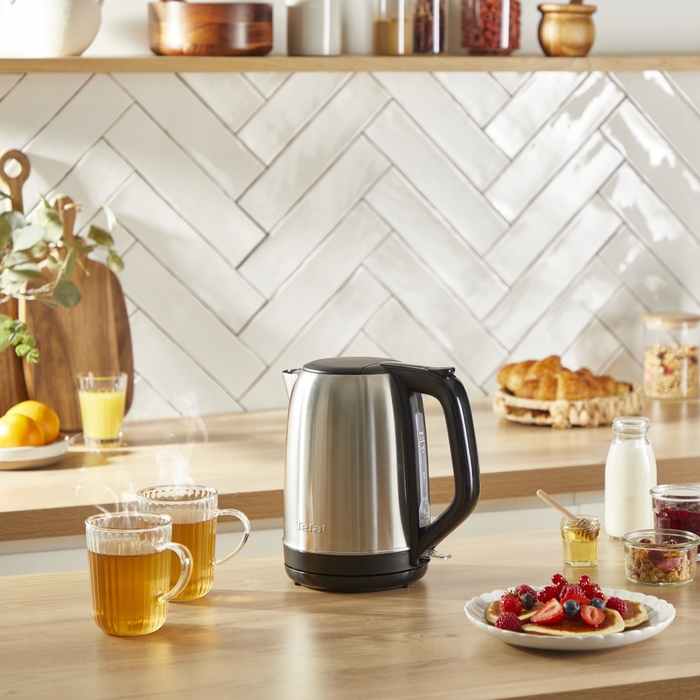 Електричний чайник Tefal KO5S0DE0, 2400 Вт, 1,7 л, сріблястий/сірий