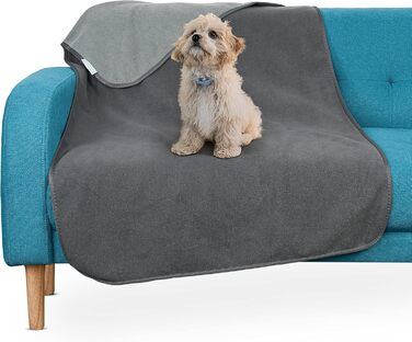 Водонепроникний коврик для собак і котів, миючий, 125x75/127x75 см, сірий (без Sherpa)