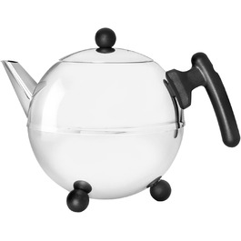Bredemeijer Teapot 1.2 L matte black double-walled Duet Bella Ronde