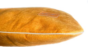 М'який лежак для собак та котів: жовтий, 60x40 см, міцний та комфортний