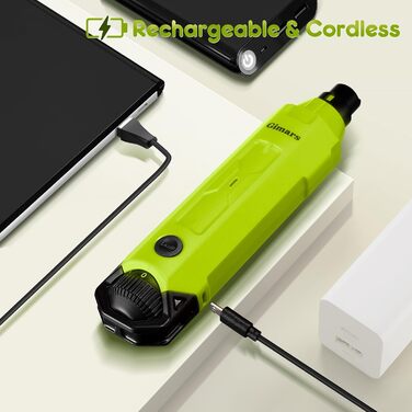 Шліфувальник для собак та котів Gimars з 6 режимами, LED-підсвічуванням, USB-зарядкою та регулюванням швидкості (зелений)