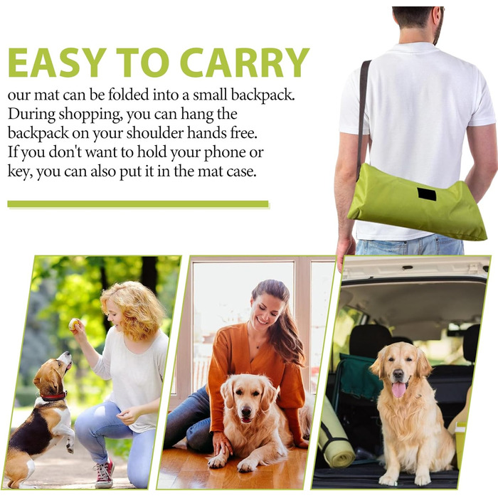 Складана водонепроникна ковдра для собак на прогулянку - килимок для собак Outdoor, 100 x 70 см, нековзний - ковдра для домашніх тварин, собак, цуценят, котів