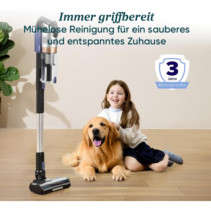 Бездротовий пилосос Levoit LVAC-200 - 4-в-1, для дому та авто, 75 м², фільтрація 99,9%, видалення шерсті тварин