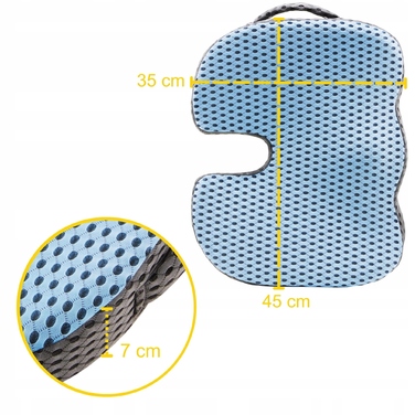 Ортопедична подушка для сидіння 4FIZJO з ефектом пам'яті (memory foam)