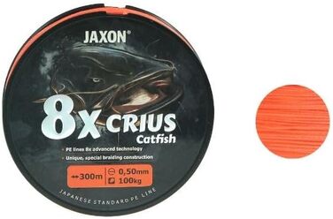 Braided Line Jaxon Crius Catfish 8X 300m orange Catfish Line
