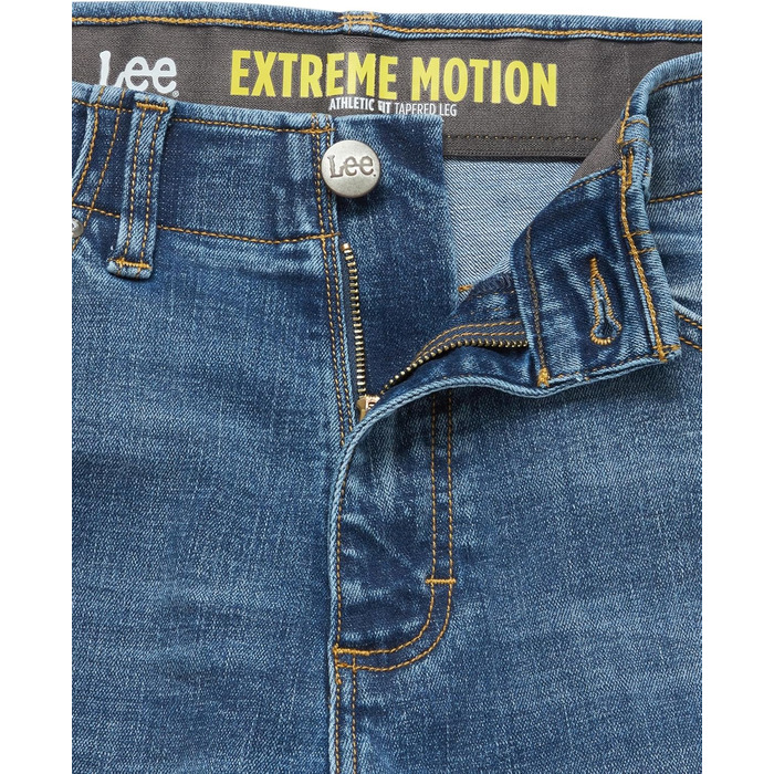 Чоловічі джинси Lee Extreme Motion Tapered Fit (34W/30L, Чорні) - Спортивні, еластичні