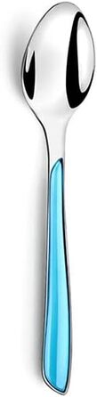 Amefa ECLAT Cutlery Set Turquoise Dining Cutlery 24-Piece for 6 People Stainless Steel Rust-Proof High-Quality Plastic Handle Shells Dishwasher-Safe Cutlery Set 6 People Camping Cutlery