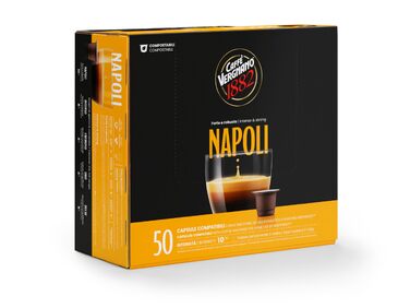 Кавові капсули Caffè Vergnano 1882 Napoli, сумісні з Nespresso, 50 шт