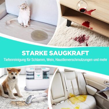 HAUSHOF StainZapper Pro: Професійний миючий пилосос для килимів, меблів та авто. Потужність 450W, 12kPa, об'єм 1,5+0,8L, з миючим засобом та щіткою для швів. Ефективний видалення плям з килимів, диванів, оббивки та салону авто.