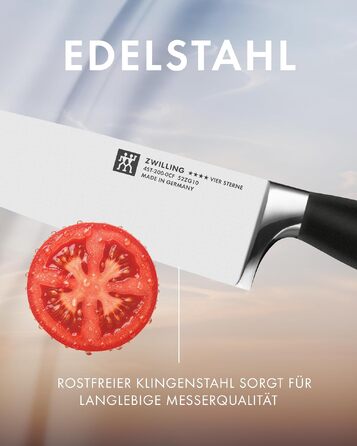 Набір кухонних ножів ZWILLING Vier Sterne, 3 предмети, нержавіюча сталь, Made in Germany