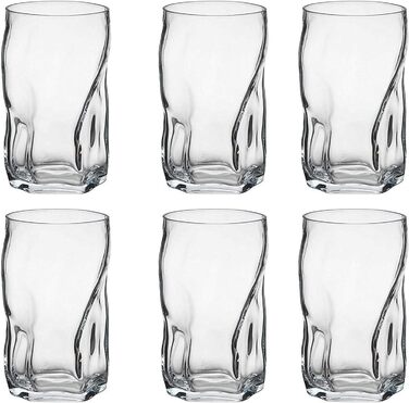 Bormioli Rocco 340440 Sorgente Shot Glass, Schnapsglas, Stamper, 70ml, Glass, transparent, set of 6